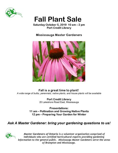 Plant Sale Archives Mississauga Master Gardeners