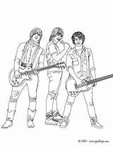 Coloring Jonas Pages Brothers Sheets Famous Guitars People Brother Color Getcolorings sketch template