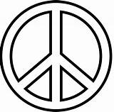 Peace Sign Symbol Coloring Pages Drawing Choose Board sketch template