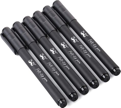 pens felt tip pens black pens pack   fast dry  smear