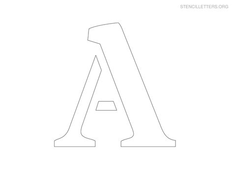 letter  printable alphabet stencil templates stencil letters org