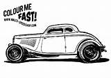 Rod Speedshop Coupe sketch template