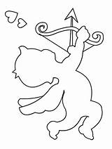 Cupid Throws Stencils Pict Gaddynippercrayons sketch template