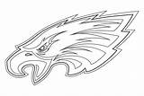 Eagles Philadelphia Coloring Printable Pages Logo Template sketch template