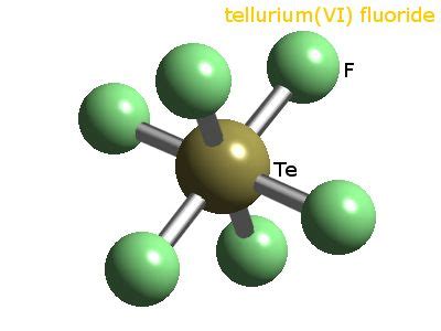 webelements periodic table tellurium tellurium hexafluoride