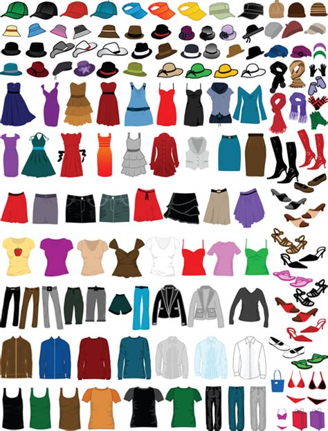 clothes elements vector