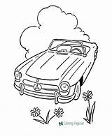 Coloring Pages Car Printable Cars Convertible Kids Fast Cabrio Color Sheets Mercedes Peterbilt Print Vehicles Go Raising Library Clipart Popular sketch template
