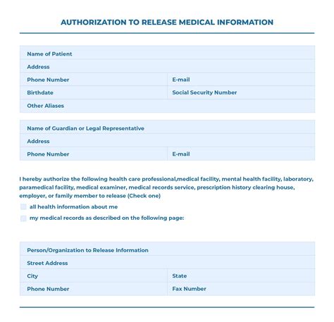 images   printable medical release form template