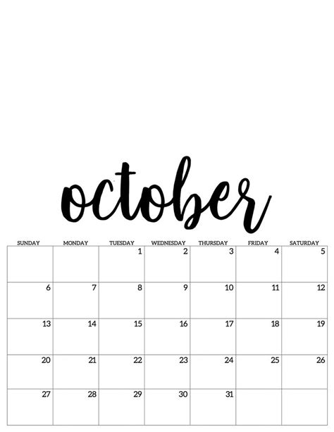 october oktober kalender calendar  october planner calendar printables october calendar