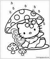 Kitty Hello Pages Coloring Princess Color Printable sketch template