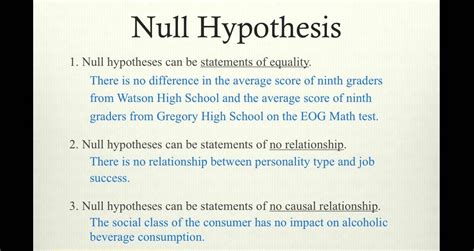 null hypothesis null hypothesis research methods hypothesis
