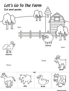 farm animals activity  maple leaf learning teachers pay teachers