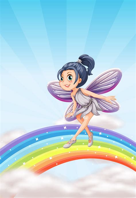 fairy   rainbow  vector art  vecteezy