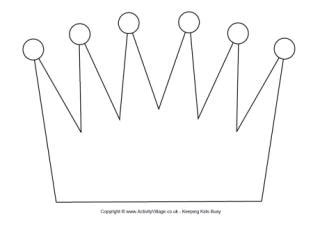 crown template printable clipart