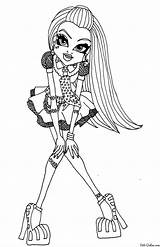 Monster High Skelita Getdrawings Coloring Pages sketch template