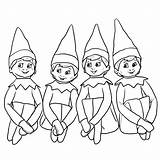 Elf Shelf Coloring Kids Pages Sheets Buddy Printable Colouring Getdrawings Drawing sketch template