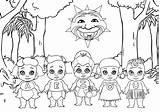 Tribe Colouring Pages Takaro sketch template