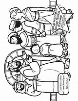Coloring Disciples Luke sketch template