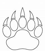 Paw Cougar sketch template