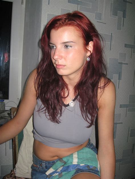 sexy russian teen red hair girl leaked amateur photos 3