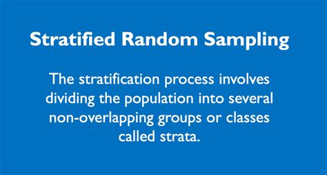 stratified random sampling procedure types examples