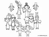 Ben Holly Coloring Pages Characters Printable Kids Print Color sketch template