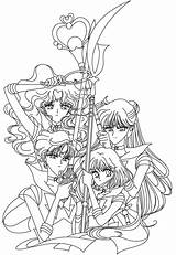 Sailor Moon Blank Coloring Drawing Pages Scouts Book Deviantart Sheets Iris Jade Pluto Saturn Drawings Choose Board Getdrawings Paintingvalley Outer sketch template