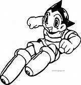 Coloring Astro Boy Atom Tetsuwan Wecoloringpage Pages sketch template