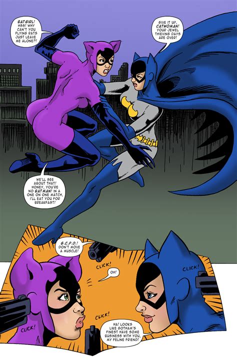 batgirl vs catwoman arrested development page 1 colors by