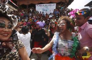 Nepal Gay Community Parades For Same Sex Marriage Daily Mail Online