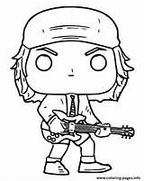 Funko Pop Dc Ac Angus Young Coloring Pages Rock Rocks Figures Pops Printable Print sketch template