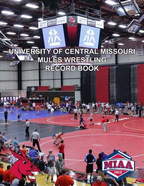 2017 Central Missouri Mules Wrestling Record Book By Ucm