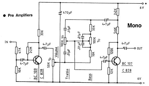 fet guitar preamplifier schematics circuit diagram