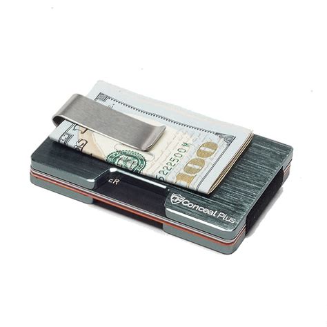 card blocr money clip wallet rfid blocking credit card holder milled