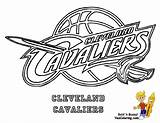 Coloring Nba Pages Basketball Logo Warriors Cavaliers Cleveland Golden State Sheets Drawing Printable Logos Outline Cavs Clipart Boys Print Buzzer sketch template