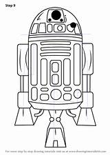 Star Wars Draw D2 R2 Drawing Step Drawingtutorials101 Tutorials Choose Board Coloring sketch template