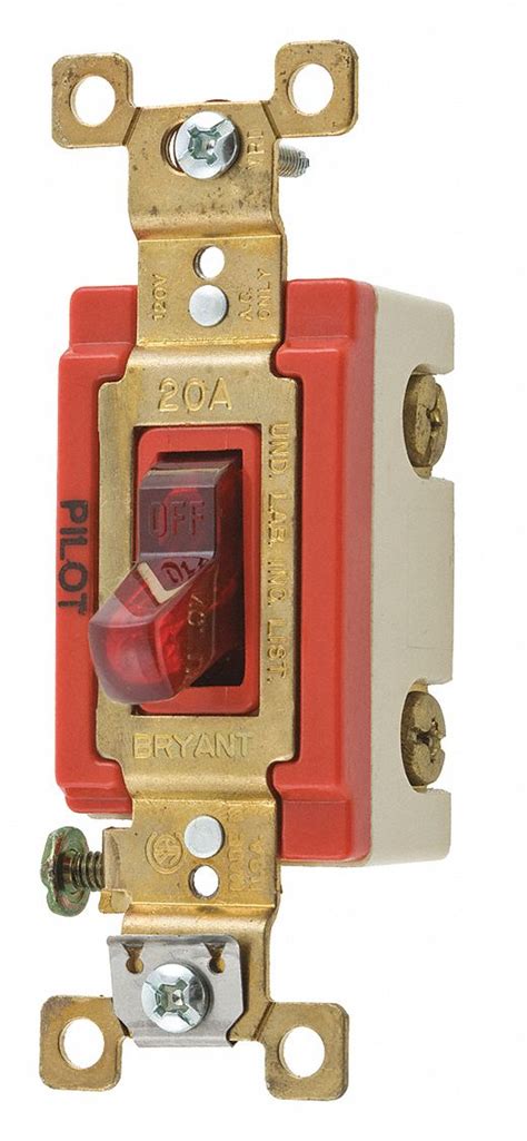 bryant pilot light wall switch  pole maintained toggle heplr grainger