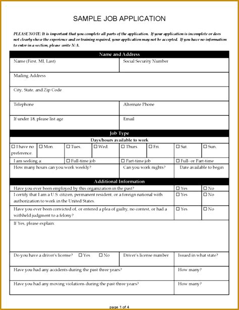 truck driver employment application form template fabtemplatez