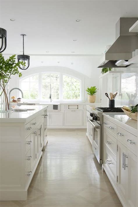 Arched Kitchen Windows Over Sink - Transitional - Kitchen
