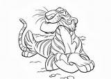 Shere Khan Coloring Pages Books Kids sketch template