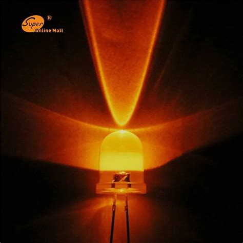 pcs led mm led orange mm  emitting diodes ultra bright