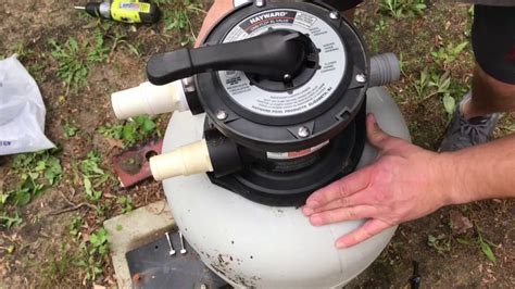 change  sand   pool filter youtube