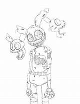 Springtrap Animatronics sketch template