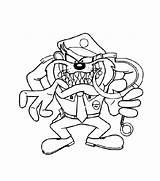 Taz Coloring Pages sketch template