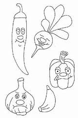 Vegetables Coloring Pages Kids Worksheets Kindergarten Crafts Part Printables Lots Has Preschoolactivities sketch template