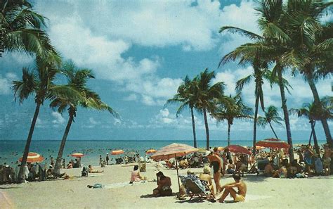 vintage travel postcards florida beaches