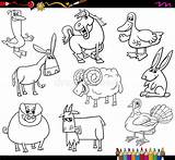 Animali Fattoria Farm Ferme Della Illustrazione Allevamento Granja Depositphotos Freepik sketch template