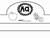 Alphabet Hats Craft Abc sketch template