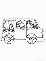 Bus Coloring Buses School Cartoon Pages Library Clipart Categories Similar sketch template