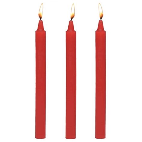 fetish drip candles 3 pack red